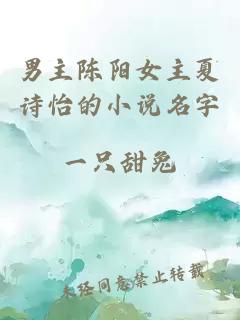 男主陳陽(yáng)女主夏詩(shī)怡的小說(shuō)名字