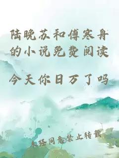 陸晚蘇和傅寒舟的小說(shuō)免費閱讀