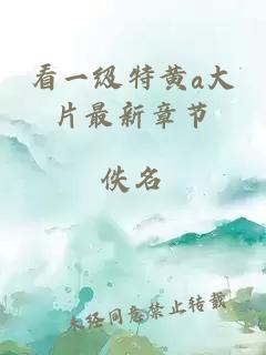 看一級特黃a大片最新章節
